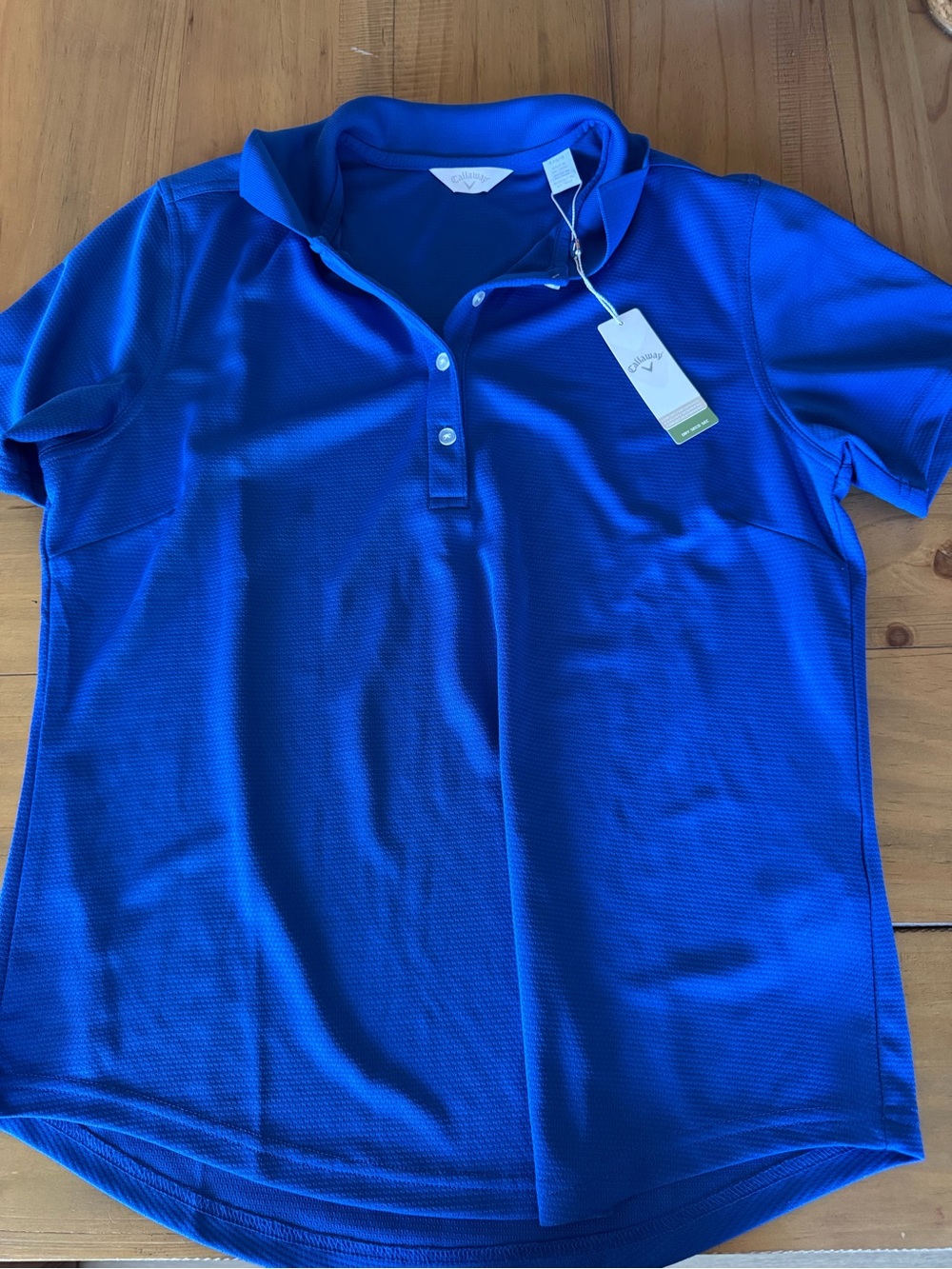 Callaway Royal Blue Short Sleeve Golf Polo